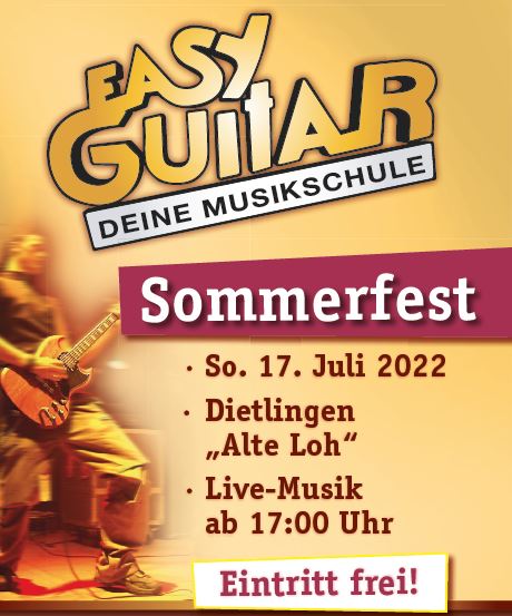 Sommerfest Easy Guitar Keltern